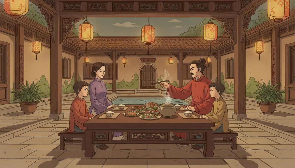 Sao Liêm Trinh - family scene