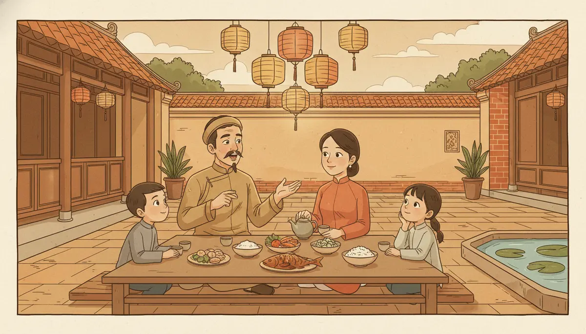 Sao Tham Lang - family scene