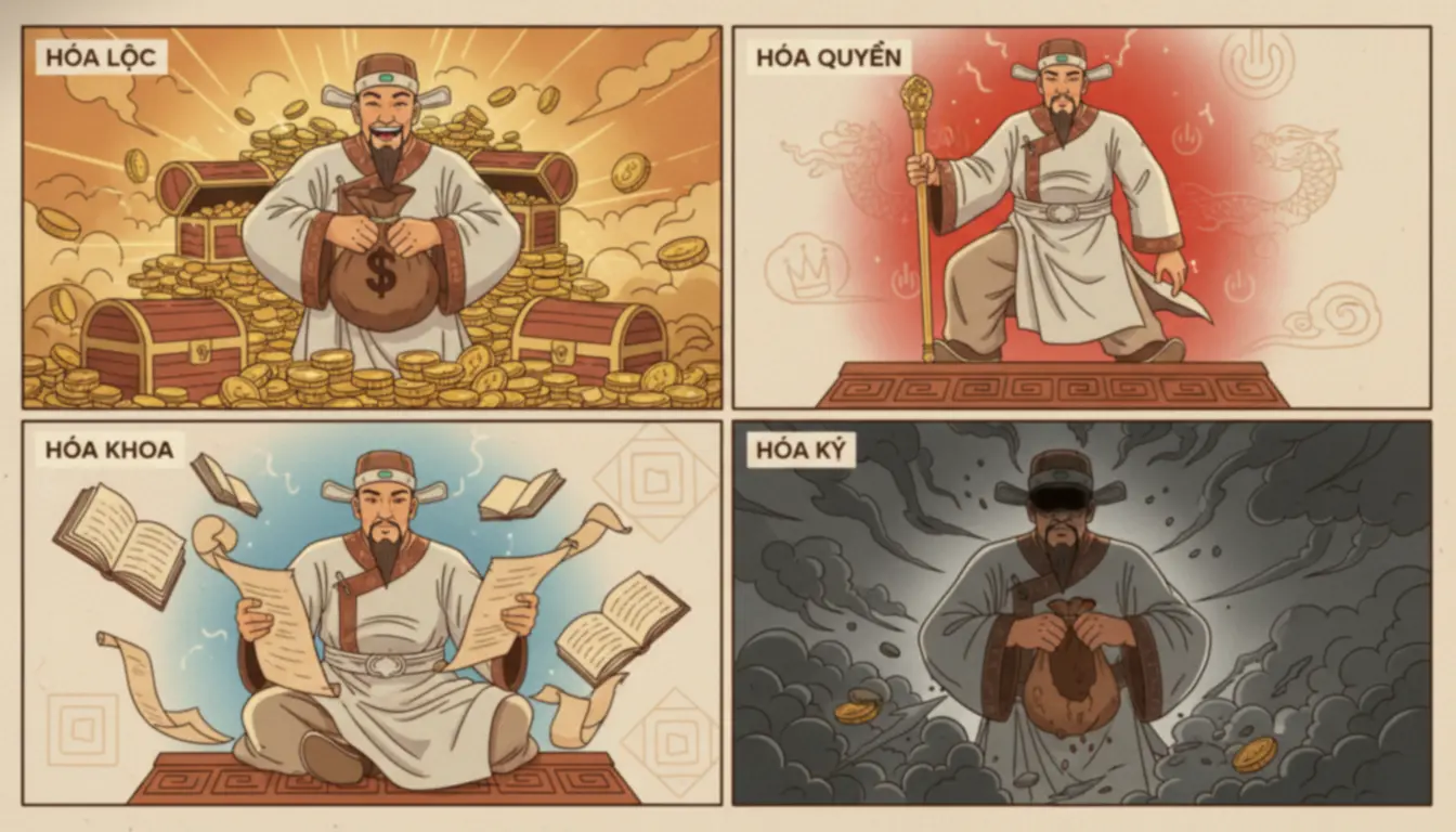 Sao Vũ Khúc - tu hoa transformation