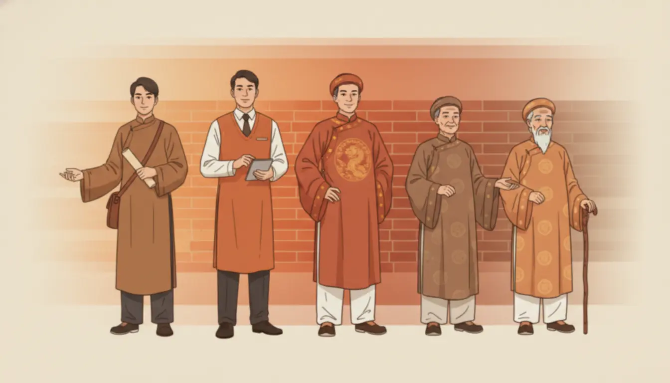 Tử vi tuổi Thìn năm 2026 - Five Age Groups Illustration