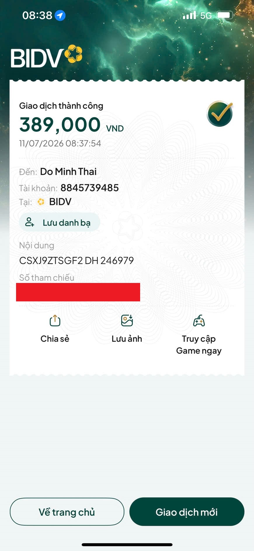 Ủy nhiệm chi chuyển khoản của khách hàng