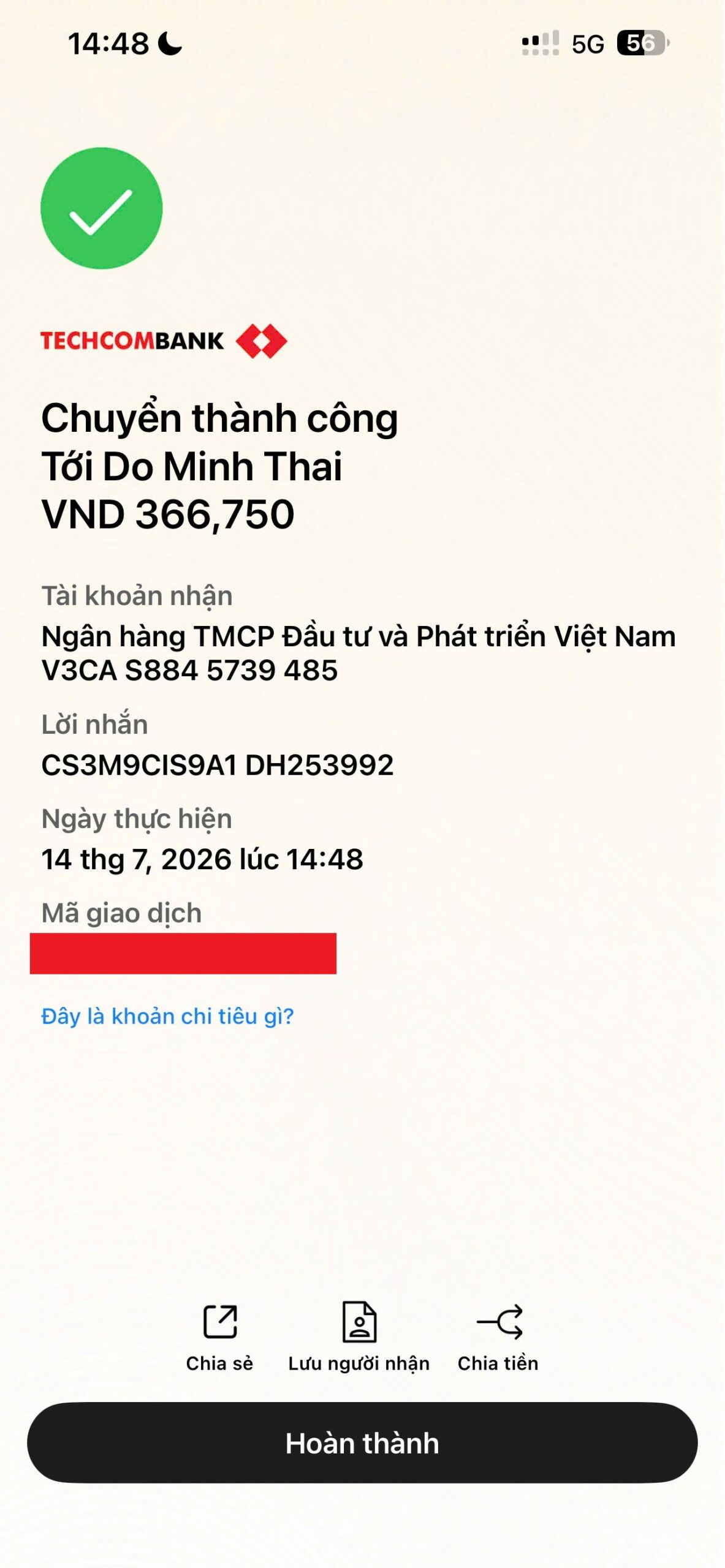 Ủy nhiệm chi chuyển khoản của khách hàng