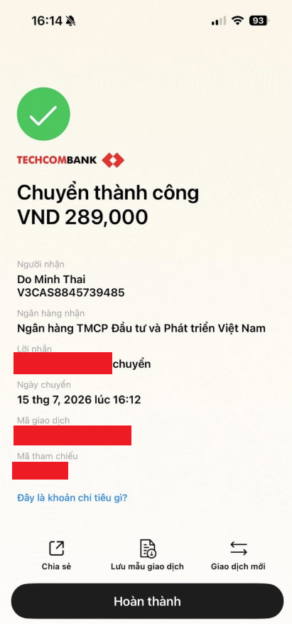 Ủy nhiệm chi chuyển khoản của khách hàng