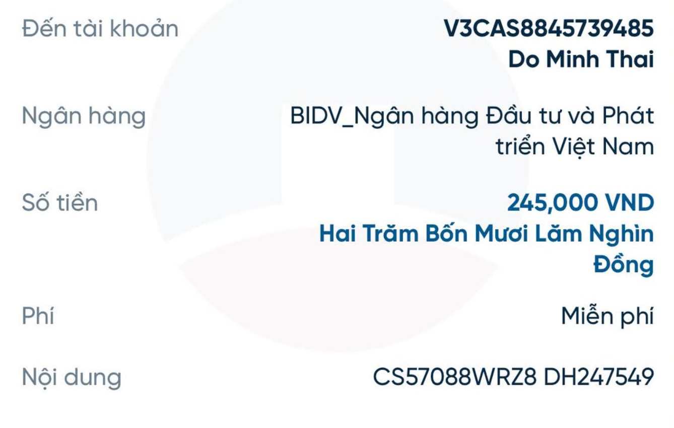 Ủy nhiệm chi chuyển khoản của khách hàng